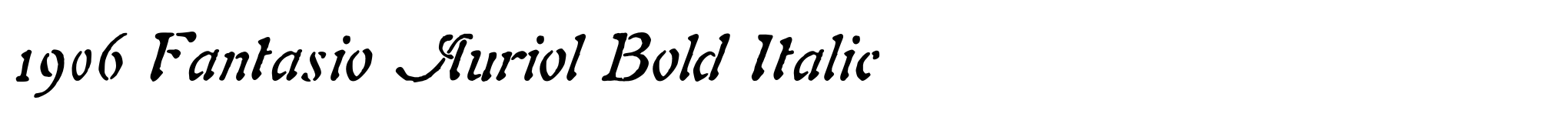 1906 Fantasio Auriol Bold Italic image